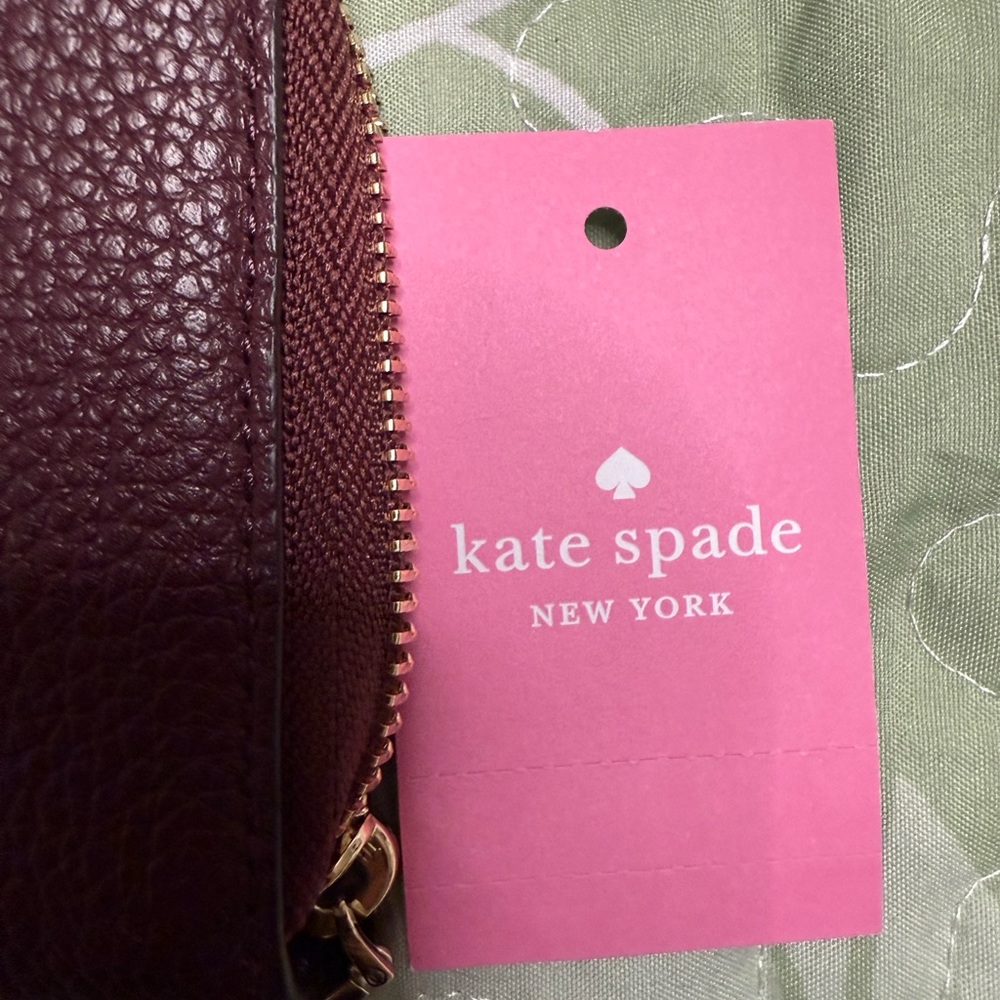 Kate Spade Deep Red Leather Wallet - Picture 3 of 8